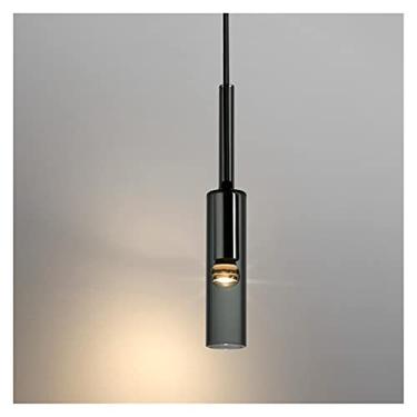 Imagem de Lustre de luxo LED luzes pendentes vidro pendurado lâmpada cabeceira lustre luminária cozinha sala jantar iluminação decoração casa luz (tamanho: verde) (tamanho: verde)