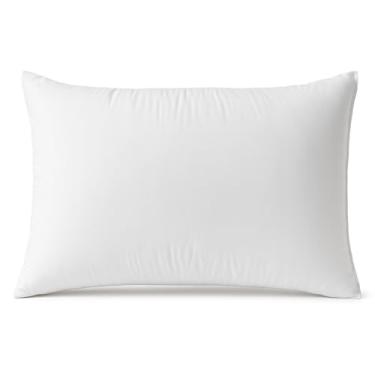 Imagem de Travesseiro Premium Branco 68×43 cm para Dormir – Conforto Macio, Altura Ajustável (Enchimento em Flocos de Espuma)