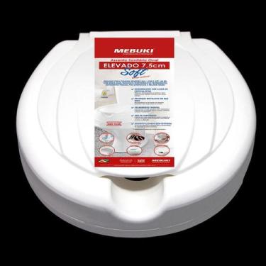 Imagem de Assento De Vaso Elevado 7,5 Cm Soft - Branco - Mebuki