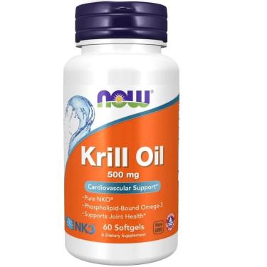 Imagem de KRILL OIL 500 MG 60 SOFTGELS NOW FOODS