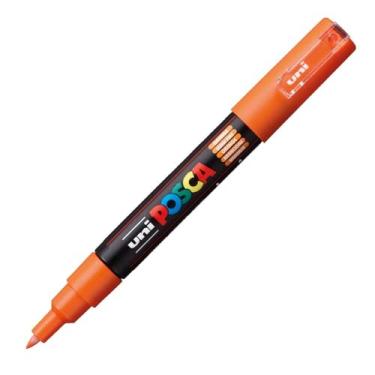Imagem de POSCA, UNI, Caneta Marcador PC-1M Extra Fina, traço de 0.7mm, Laranja, Blister com 1 unidade