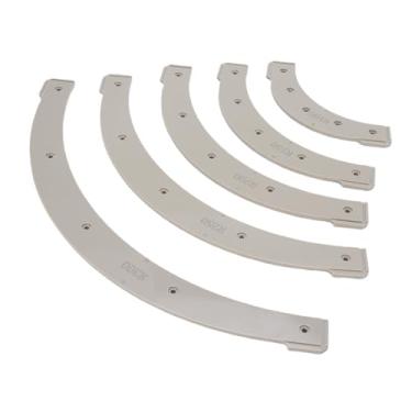 Imagem de Hyuduo Modelo de Raio de Canto Redondo, Conjunto de Gabaritos de Raio de Roteador de Plástico, Obter Formas Precisas R100 R150 R200 para Trabalhar Madeira