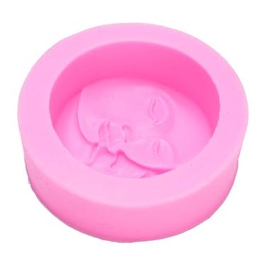 Imagem de HEEPDD Modelo de Silicone de Fondant de Face Lua, Reutilizável Stick Stick Fácil de Craftting Crie Uma Bandeja de Bolo de Arte de Arte Requintada para Bolos de Chocolates Nan Nan