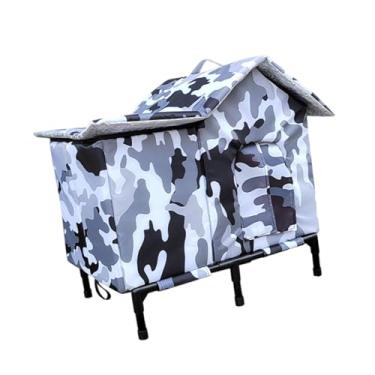 Imagem de Stgfyxgs Casa Elevada para Gatos, Canil Externo, Tenda para Animais de Estimação, Portátil, Resistente Ao Frio, Quente, Abrigo de Porta, Jardim,
