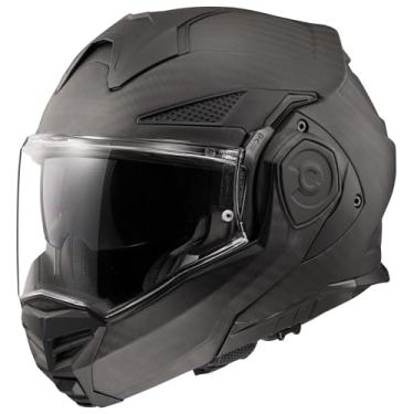 Imagem de LS2 Capacete Modular Advant X Carbon Da Helmets (Preto Fosco - Médio)