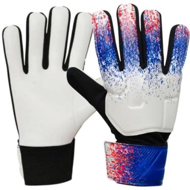 Imagem de Luva de Goleiro Adulto para Treino, Compatível com Futebol Campo e Futsal, Durável e Anti-Derrapante(Branco,9)