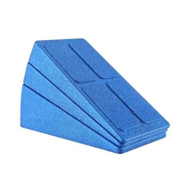 Imagem de oshhni 3 peças de prancha inclinada para agachamento e alongamento de pernas, prancha inclinada para ioga, cunha para treino de equilíbrio, Azul