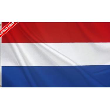Imagem de HVATLTL Bandeira de barco dos Países Baixos de 30 x 45 cm, nylon 220D resistente, cores vivas, bandeiras náuticas nacionais da Holanda com 2 argolas de latão para barco, quadriciclo, caminhão