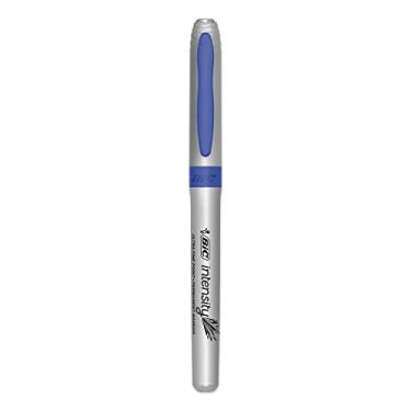 Imagem de Pincel Marcador Permanente Azul Ponta Ultra Fina Caixa com 12 Unidades - BIC Marking