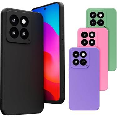 Imagem de Capa Capinha Case Compatível Xiaomi 14 Silicone Veludo Premium [2ASHOP] (ROXO)