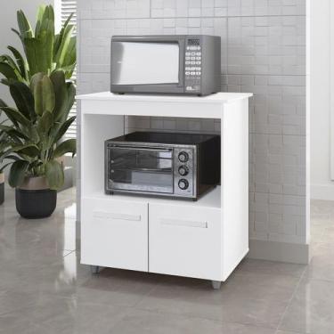 Imagem de Armário Multiuso Lira 2 Portas Cozinha MB1 - Doce Sonho Móveis, Branco
