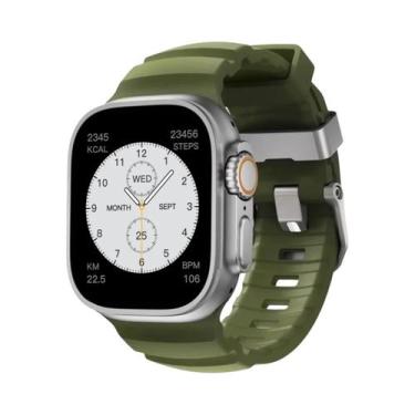 Imagem de Pulseira Esportiva De Silicone Para iWatch Ultra2 Apple Watch 46mm 49m