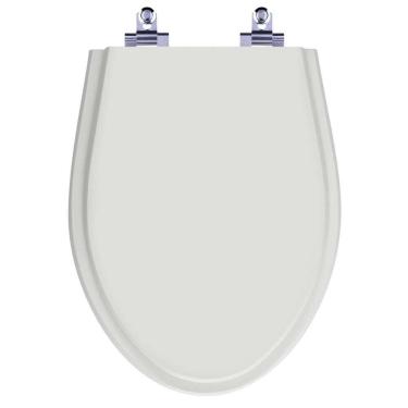 Imagem de Assento Sanitário Laqueado Soft Close Victoria Sterling Silver (cinza Claro) Para Vaso