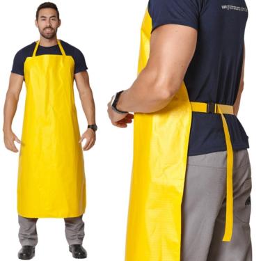 Imagem de Avental Industrial Impermeável 120x65 Engate PVC Forrado Standard Brascamp