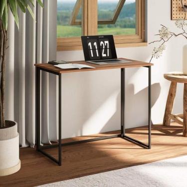 Imagem de Escrivaninha Mesa Escritório Mesa Dobrável Office e Estudo 90cm Pés Me