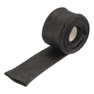 Imagem de Generic Manga de proteção térmica, 2,5 cm ID 2,6 pés manga térmica fio automotivo escudo térmico linha de combustível manga de proteção térmica manga calor envoltório térmico 500 graus para fios