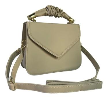 Imagem de Bolsa Feminina Transversal Pequena De Ombro E Mão Estilo Casual Elegante Para Dia A Dia (Marfim)