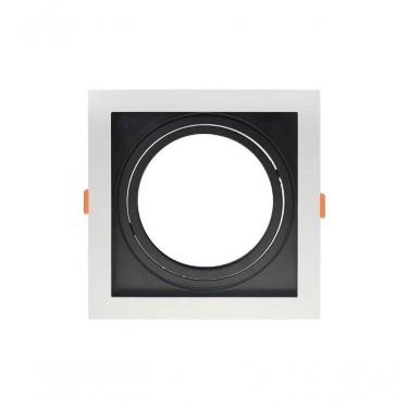 Imagem de Spot Recuado De Embutir Quadrado Ar 111 Branco Com Preto Taschibra