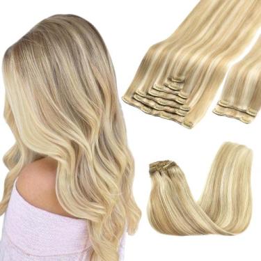 Imagem de Extensões de cabelo GOO GOO Clip em cabelo humano real 14" 150g