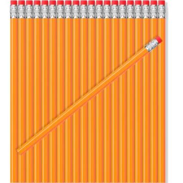 Imagem de TecUnite 600 lápis HB #2 não apontados, lembrancinhas de festa de Natal com borracha, hexagonais de madeira, nº 2, lápis para estudantes, adultos, presentes de Natal para exames, escola, escritório