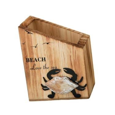 Imagem de Bothyi Porta-canetas de Madeira Decorativo, Presente Versátil E Adorável para Estudantes, Organizador de Mesa para Canetas de Desenho E Pincéis, 8cm x 6cm x 10cm
