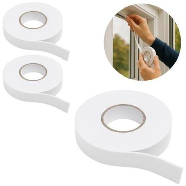 Imagem de 2 Fita Dupla Face Espuma Banana 18mm x 3,8m Veda Fresta - Top