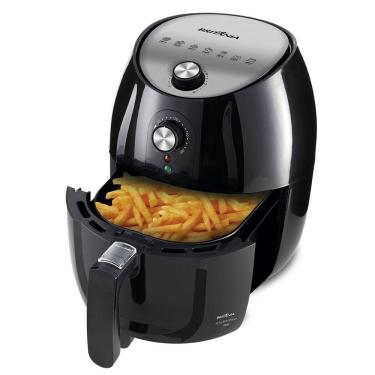 Imagem de Air Fryer Britânia 4,1L 1500W Inox Sem Óleo BFR10PI 220V