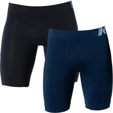 Imagem de Kit Com 2 Bermudas Térmica Esportiva Anti Assaduras Sem Costura Adulto-Masculino