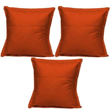 Imagem de Kit 3 Almofadas Cheias para sofá Sala Quarto decorativa 42,5x42,5 Sued