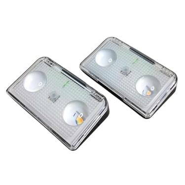 Imagem de Luminária Solar LED para Jardim, Kit com 2 Unidades, Plástico IP65, Iluminação Externa com Sensor, 10x5.5cm, Recarregável com 8h de Duração