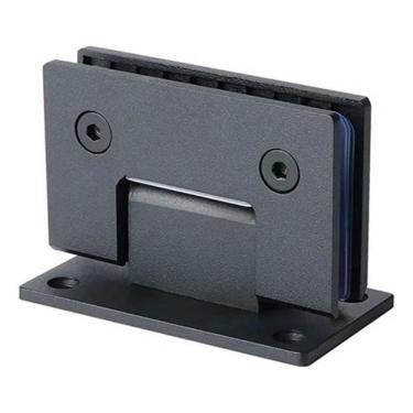 Imagem de Kit 2 Dobradiças Inox Preta 180º 1012 Porta Box Vid Vid Gv48