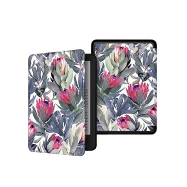 Imagem de Akacy Capa com padrão pintado para o novo Kindle de 6 polegadas (10ª geração - versão 2019) - capa de couro PU leve com hibernar/despertar automático para Kindle 10ª geração 2019 e-reader (21)