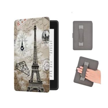 Imagem de Akacy Capa com função hibernar/despertar automática para Kindle Paperwhite de 7,0 polegadas 12ª geração lançada em 2024 (Modelo: SA568B/SA569P) padrão pintado com alça (10)