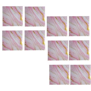 Imagem de Placa Adesiva 3D Marmore Kit 10 uni Papel de Parede Autocolante Moderno Reforma Obra Decoraçao Casa Banheiro Cozinha