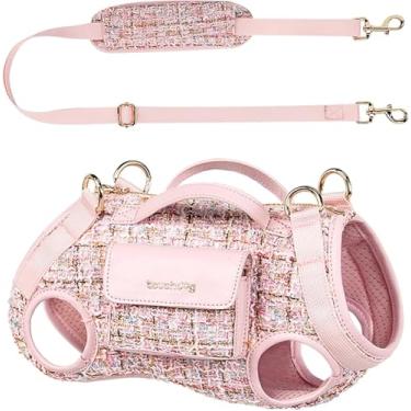 Imagem de Peitoral para cães com design de cinto acolchoado macio para cães/leve, respirável, multifuncional, pode ser usado como bolsa de mão (PP)