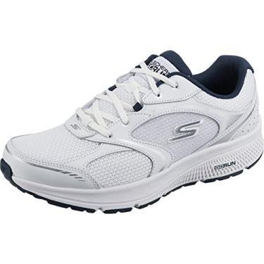 Imagem de Skechers Tênis masculino GOrun Consistent, Branco/Azul marinho, 45