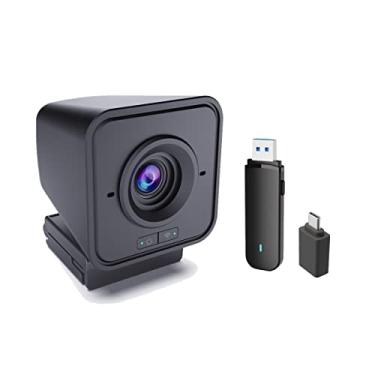 Imagem de Project Telecom Webcam sem fio 1080p com microfone – Câmera USB para PC para laptop e desktop, câmera Web de transmissão Full HD para chamadas de vídeo, zoom, reuniões remotas – Câmera Web USB Plug