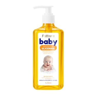 Imagem de Sabonete de Glicerina Fattore Baby 520ml – limpeza suave para bebês e crianças, pH compatível, hidratação com glicerina vegetal, pele sensível, uso diário desde o nascimento, sem parabenos, dermatologicamente testado