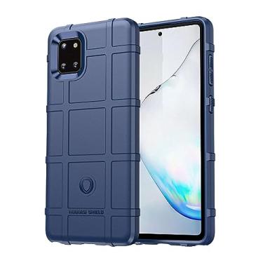 Imagem de IDEWEI Capa para Samsung Galaxy Note 10 Lite, fibra de carbono refinada, anti-queda, anti-impressões digitais, proteção integral. A capa do telemóvel é compatível com Samsung Galaxy Note 10 Lite