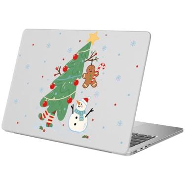 Imagem de BlHMCASE Compatível com MacBook Air 38.1 cm 2025 2024 2023 versão M3 A3114 M2 A2941, linda árvore de Natal Kawaii, capa rígida protetora para Mac Air 15