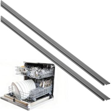 Imagem de Pushglossy 2 peças de vedação de porta de lava-louças compatíveis com GE Hotpoint. Junta de porta de plástico substitui peça de reposição, 55 cm