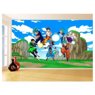 Imagem de Papel De Parede Dragon Ball Goku Vegeta Anime 3,5M Dbz480 - Você Decor