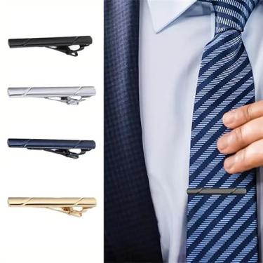 Imagem de Clipe de gravata masculina – Acessório premium para roupas formais e casuais, caixa de presente de luxo para casamentos, padrinhos, dia dos pais, 58mm, cobre, Sem Pedra Preciosa