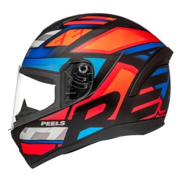 Imagem de Capacete Moto Fechado Peels Spike 2 Mx2 Feminino Masculino Preto Fosco/Vermelho 56
