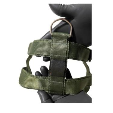 Imagem de Peitoral Coleira + Guia Para Cachorro Resistente Seguro Confortável Pet(Verde,M)