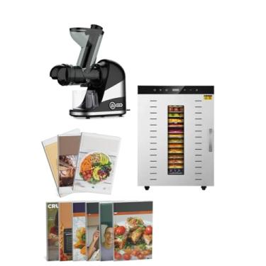 Imagem de Alliere, Desidratador Industrial de Alimentos 16 Bandejas 220v + Slow Juicer + 9 E-books (220, Volts)