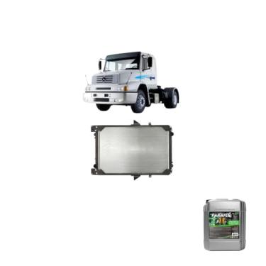 Imagem de Kit Radiador MB 1634 1938 2638 OM447 457LA + Aditivo Radiador Paraflu Verde 20 Litros