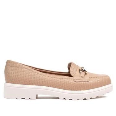 Imagem de Sapato Mocassim Feminino Loafer Tratorado Modare 7357.106 - Avelã - 37-Feminino