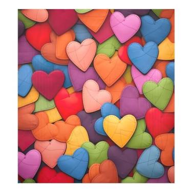 Imagem de Blueangle Capa de ímã de lava-louças com corações de desenhos animados, decoração de capa frontal de lava-louças, decalques de armário doméstico, adesivos de eletrodomésticos, adesivo magnético