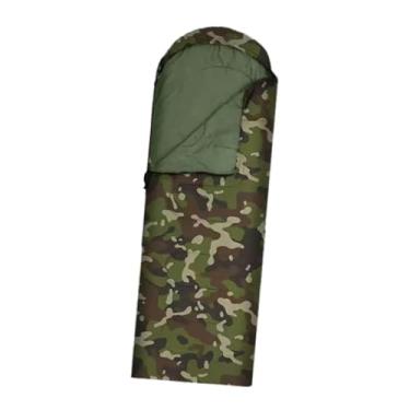 Imagem de menolana Saco de dormir para acampamento, mantenha aquecido, envelope, saco de dormir ao ar livre, para viagens de emergência, atividades ao ar livre, trekking, Camuflagem 0.7kg